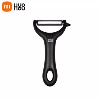 Xiaomi HUOHOU ручная овощечистка для фруктов, кухонная овощечистка из нержавеющей стали, универсальный строгальный инструмент, легкий безопасный пищевой материал M чёрный