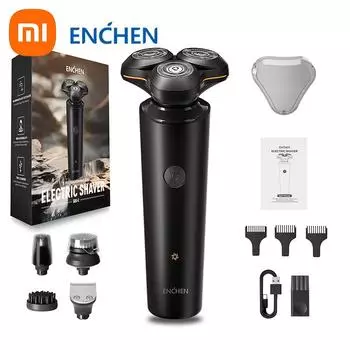 Xiaomi Электробритва ENCHEN X8S-C, триммер для бороды, бритва 5 в 1, водонепроницаемая 3D-бритва для волос в носу 5 in 1