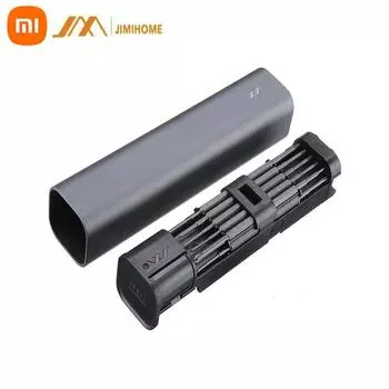 Xiaomi JIMI GNT-18 Набор отверток 18 в 1, сменные прецизионные магнитные удлинённые биты S2 с пинцетом, инструмент для ремонта электроники чёрный