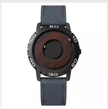 Xiaomi Магнитные Деревянные Часы Мужские Кварцевые Наручные Часы EUTOUR Повседневные Простые Мужские Часы Водонепроницаемые Часы с Деревянным Ремешком для Мужчин