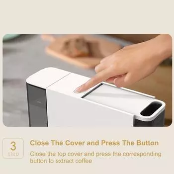 Кофемашина Xiaomi Small Coffee Maker N1 LargeCapacity с функцией экстракции высокого давления и функцией автоматического отключения 1,35 чёрный/белый