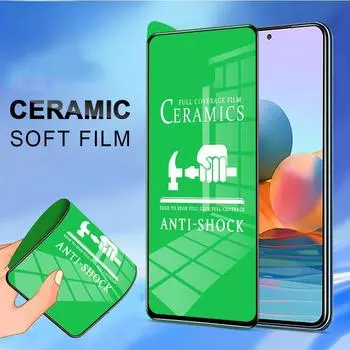 Мягкая керамическая защитная пленка для экрана Xiaomi Mi 11 Lite Redmi Note 14 13s 13 12s 12 11s 11 10s 10 9s 9 8 Pro Pro+ Poco X6 X3 NFC 12C 13C 14C 10C 9T 9C Mi 11 Lite