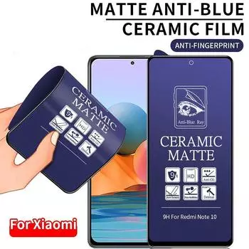 Xiaomi 12 Lite 11T 10T Poco X6 X5 X4 X3 Redmi Note 14 13s 13 12s 8 9 9s 11s 11 10s 10 Pro 9C 9T 10C 12C 13C 14C Матовая анти-синий протектор экрана Poco X3 Pro