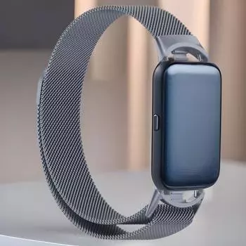 Xiaomi Mi Band 89 NFC браслет из нержавеющей стали с магнитным миланским ремешком Xiaomi 8/9 NFC version серебряный