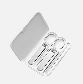Xiaomi Mijia 5 в 1 триммер для ухода за маникюром из нержавеющей стали, портативная пилочка для ногтей с брызгозащищенным корпусом для хранения