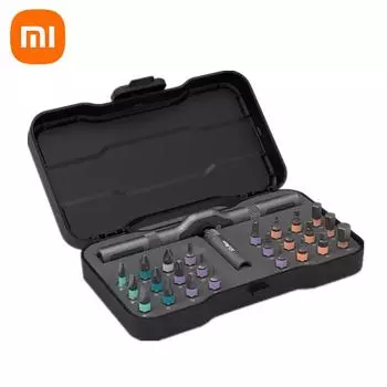 Xiaomi Mijia ATuMan DUKA 24 в 1, универсальный ключ с трещоткой, отвертка S2, набор магнитных бит, набор инструментов для домашнего ремонта «сделай сам», инструмент для ремонта чёрный