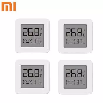 Xiaomi Mijia Bluetooth бытовые термометры 2 умный дом гигрометр электрический цифровой ЖК-сенсор экран измеритель влажности