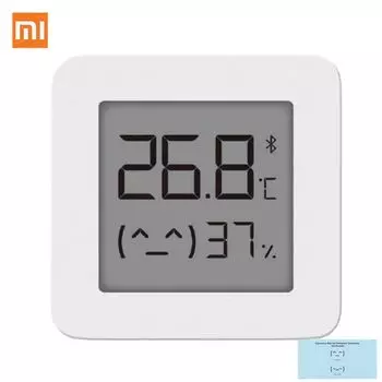Xiaomi mijia Bluetooth термометр 2 беспроводной умный электрический цифровой гигрометр термометр работает в приложении Termometr higrometru