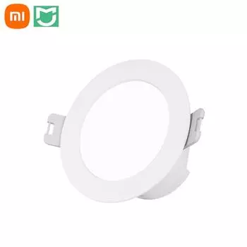 Xiaomi Mijia Smart Led Downlight Bluetooth Настенный светильник Сетчатая версия Голосовое управление Пульт дистанционного управления Регулировка температуры M белый