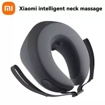 Xiaomi Mijia Smart Neck Massager, электрический массажер для шеи и плеч, домашняя массажная подушка с горячим компрессом, протектор для шеи серый