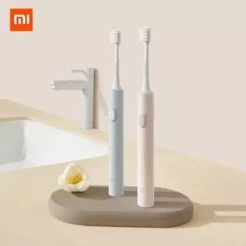 Xiaomi Mijia T200 Sonic Электрическая зубная щетка Ультразвуковая вибрация Умные зубные щетки Закругленные щетинки не повреждают десны IPX7 Водонепроницаемый