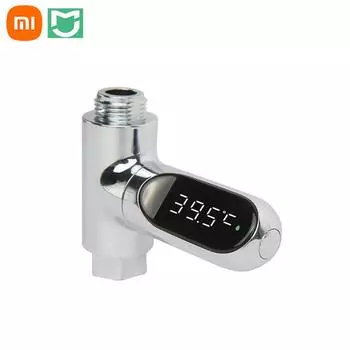 Xiaomi mijia ZHINUAN V2 термометр для душа, светодиодный измеритель температуры воды по Цельсию и Фаренгейту, самогенерирующийся электрический счетчик 1pc белый