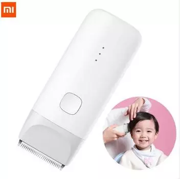 Xiaomi MiTu детская электрическая машинка для стрижки волос USB перезаряжаемая безопасная IPX7 водонепроницаемая бритва с бесшумным двигателем для детей и мужчин Mijia Barber белый