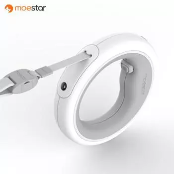 Xiaomi MOESTAR UFO 2,6 м выдвижной поводок для домашних животных перезаряжаемый светодиодный ночник 50 кг статическое натяжение тяговая веревка для собак
