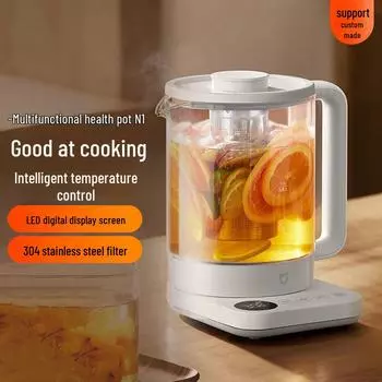 Xiaomi N1 Health Pot: Электрический чайник для чая и воды объемом 1,5 л с постоянной температурой и ситечком для чая, 800 Вт Mijia Multifunctional Health Kettle N1; 1.5L