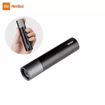 XIAOMI Nextool Минималистичный фонарик Портативный перезаряжаемый уличный ультра яркий дальний сверхдлинный бытовой фонарик чёрный