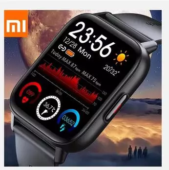Xiaomi Новые 1,69-дюймовые умные часы для мужчин, температура тела, сенсорные умные часы для женщин, точный кислородный монитор, часы 2023 PK P8