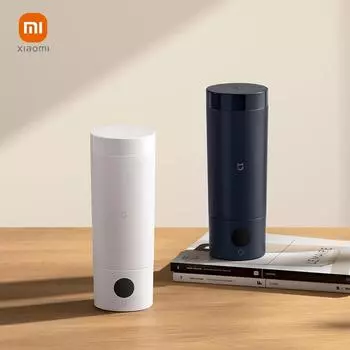 Xiaomi Портативный электрический чайник Mijia с 2 термосами, быстрый кипятильник объемом 350 мл, умный термоизолированный чайник для путешествий