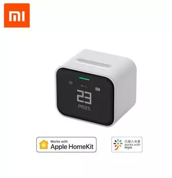 Xiaomi Qingping Air Detector Lite Retina Touch IPS Экран с сенсорным управлением PM2.5… Больше белый