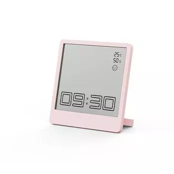 Xiaomi QINGPING Cleargrass Bluetooth-совместимый будильник, таймер, температура и влажность, многофункциональные часы, подключение приложения Xiaomi Mijia розовый