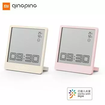 Xiaomi Qingping Термометр-гигрометр Будильник Измеритель температуры и влажности Часы Многофункциональные бытовые студенты Электронные часы-термометр