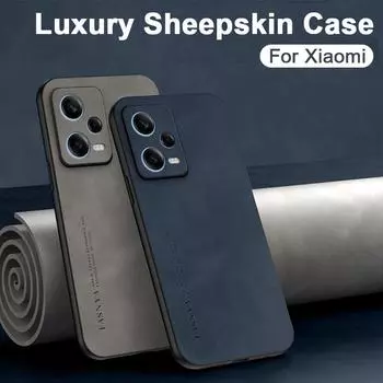 Xiaomi Redmi Note 13s 13 12s 12 11s 11 Pro Pro + 12C 13C Роскошный чехол из натуральной овечьей кожи матовый противоударный мягкий силиконовый чехол Redmi Note 11 4G янтарь
