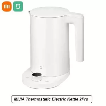 Xiaomi Smart Kettle 2 Pro Xiaomi Mijia Термостатический электрический чайник 2 Pro Интеллектуальный светодиодный дисплей Экран Плавная регулировка температуры Чайник