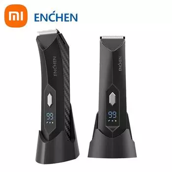 Xiaomi Триммер ENCHEN Spark 2.0 для ухода за паховой областью и телом, водонепроницаемый, долговечный и перезаряжаемый, с цифровым дисплеем чёрный