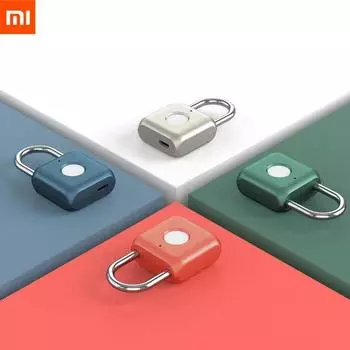 Xiaomi умный навесной замок с отпечатками пальцев Kitty, бытовой замок с отпечатками пальцев, электронные замки для багажа, зарядка для двери шкафа, окна