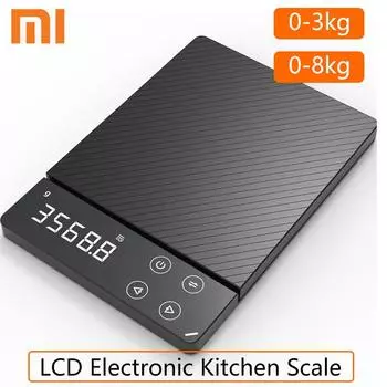 Xiaomi Youpin DUKA ES1 0-3 кг бытовые цифровые электронные весы с ЖК-дисплеем, многофункциональные электронные весы с HD подсветкой для кухни
