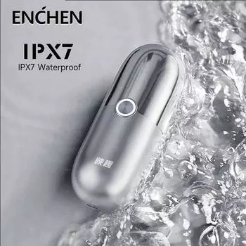 Xiaomi Youpin ENCHEN X5 Мини-USB-бритва для мужчин IPX7 Водонепроницаемая портативная электрическая перезаряжаемая беспроводная машина для резки бороды для лица
