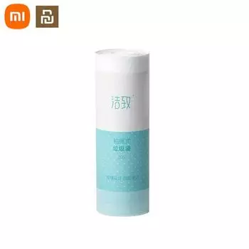 XIAOMI Youpin JieZhi мешок для мусора на шнурке, мешок для мусора, утолщенный материал, предотвращает утечку, пластиковый мешок для мусора, 20 шт./1 рулон синий