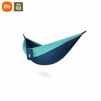 Xiaomi Youpin Zaofeng Гамак 300 кг Подшипник Открытый Парашют Кемпинг Подвесной Спальный Кровать Качели Портативный Повседневный Гамак синий