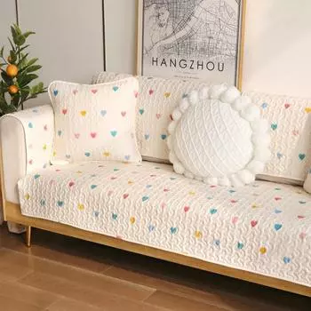 Подушка для дивана Xiaotiantian Small Fresh из хлопчатобумажной ткани, противоскользящая подушка для дивана на все сезоны 70*70cm