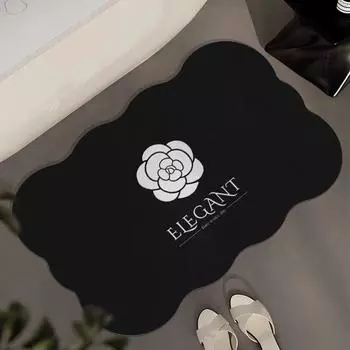 Xiaoxiangfeng Bathroom Diatom Mud Floor Mat Bathroom Door Water Absorption Anti-slip Mat Household Wear-resistant Quick-drying Door Mat 40 * 60cm