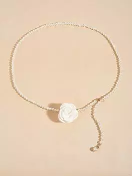 Xiaoxiangfeng Цепочка на талию с бусинами Женская Модная Декоративная Цепочка для Костюма Тонкий Пояс Цепочка Поясной Ремень