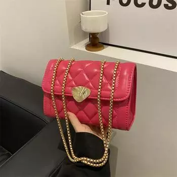 Xiaoxiangfeng chain bag women s 2024 new high-end diamond embroidery thread small square bag trendy fashion shoulder messenger bag белый