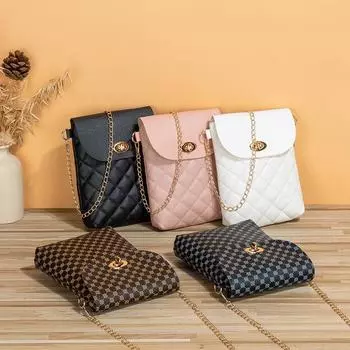 Xiaoxiangfeng Diamond Универсальная сумка-мессенджер Новая сумка Женская классическая напечатанная цепочка сумка через плечо сумка для мобильного телефона