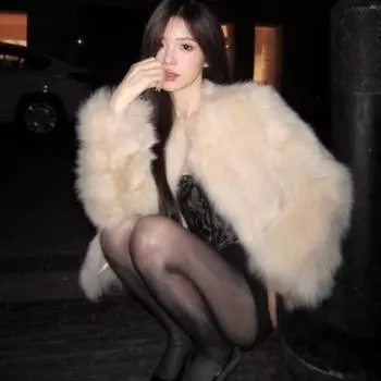 Xiaoxiangfeng fashion sense rich family daughter полушубок женский осенне-зимний sense fur интегрированный мех плюшевый меховой пальто S