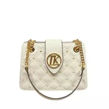 Xiaoxiangfeng Lingge сумка-цепочка летняя женская сумка через плечо новый стиль универсальная маленькая сумка подмышкой белый