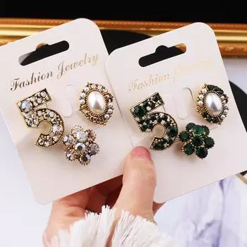 Xiaoxiangfeng модная ретро-брошь из трех частей, элегантный темпераментный женский бант с 5 символами, булавка для воротника, булавка для пальто