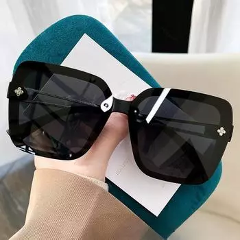 Xiaoxiangfeng модные высококачественные женские солнцезащитные очки в крупной оправе, инкрустированные бриллиантами, солнцезащитные очки Douyin для интернет-знаменитостей с защитой от УФ-лучей