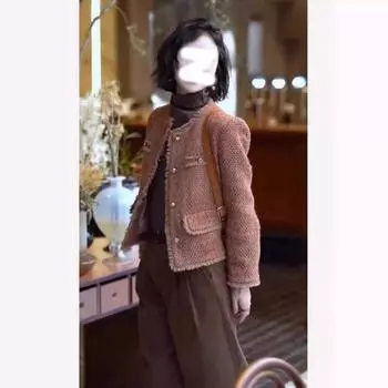 Xiaoxiangfeng однотонное женское пальто, весна и осень, новое французское знаменитое высококачественное однобортное длинное рукава S