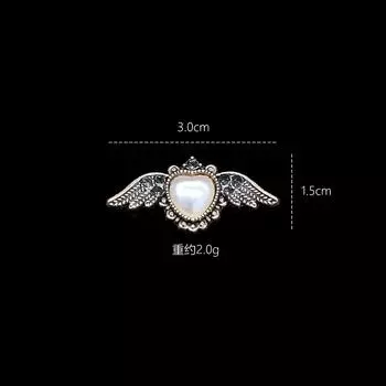 Xiaoxiangfeng ретро старая серия сплав ювелирные изделия жемчуг алмаз отверстие обувь Diy плоское дно пряжка мобильный телефон чехол аксессуары Flat Bottom