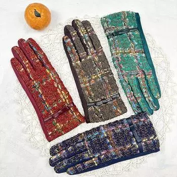 Xiaoxiangfeng Women S Gloves Are Warm And Cold-Proof, Cute Velvet Cotton Gloves, And Women S Driving Gloves Can Touch The Screen. темно-зеленого