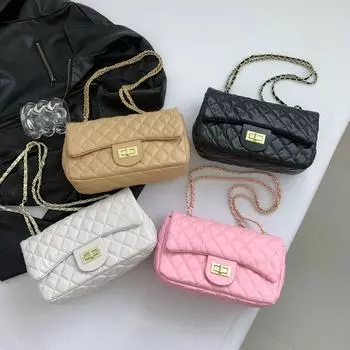 Xiaoxiangxiang Linglang Chain Новый стиль, модная, большая вместимость, качественная, одно плечо, женская, маленькая квадратная сумка через плечо