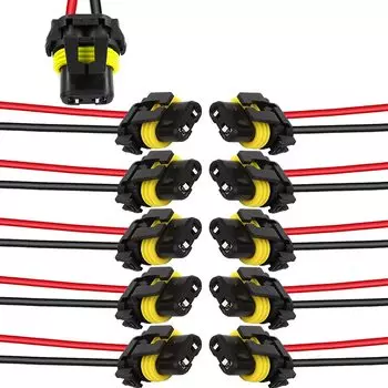 Xiatiaosann 10 шт. 9005 HB3 9006 HB4 гнездо лампы адаптер жгут проводов соединительный провод для светодиодных фар противотуманных фар адаптер гнезда