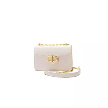 Xieln Original Crocodile Pattern Small Square Bag Women 2025 New Arrival Light Luxury Minority Fancy Shoulder Crossbody Chain Bag White [attention with gift box]]