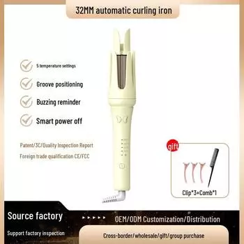 Xihui 32mm Automatic Curling Iron with Negative Ions for Damage-Free Waves