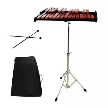 Ксилофон Enhong, настольный ударный ксилофон с 2 палочками, ксилофон с 25 нотами (стойка на 25 нот)